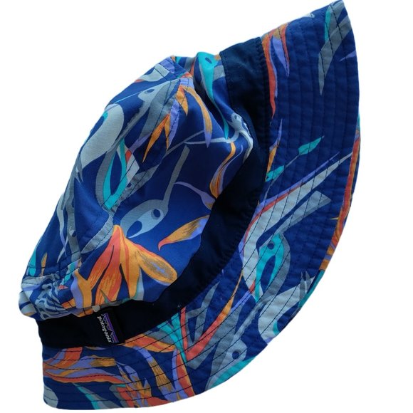 PATAGONIA Wavefarer Bucket Hat Piton Paradise Rare Birds of Paradise - Picture 5 of 9